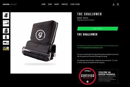 The Shallower Golf Swing Training Aid