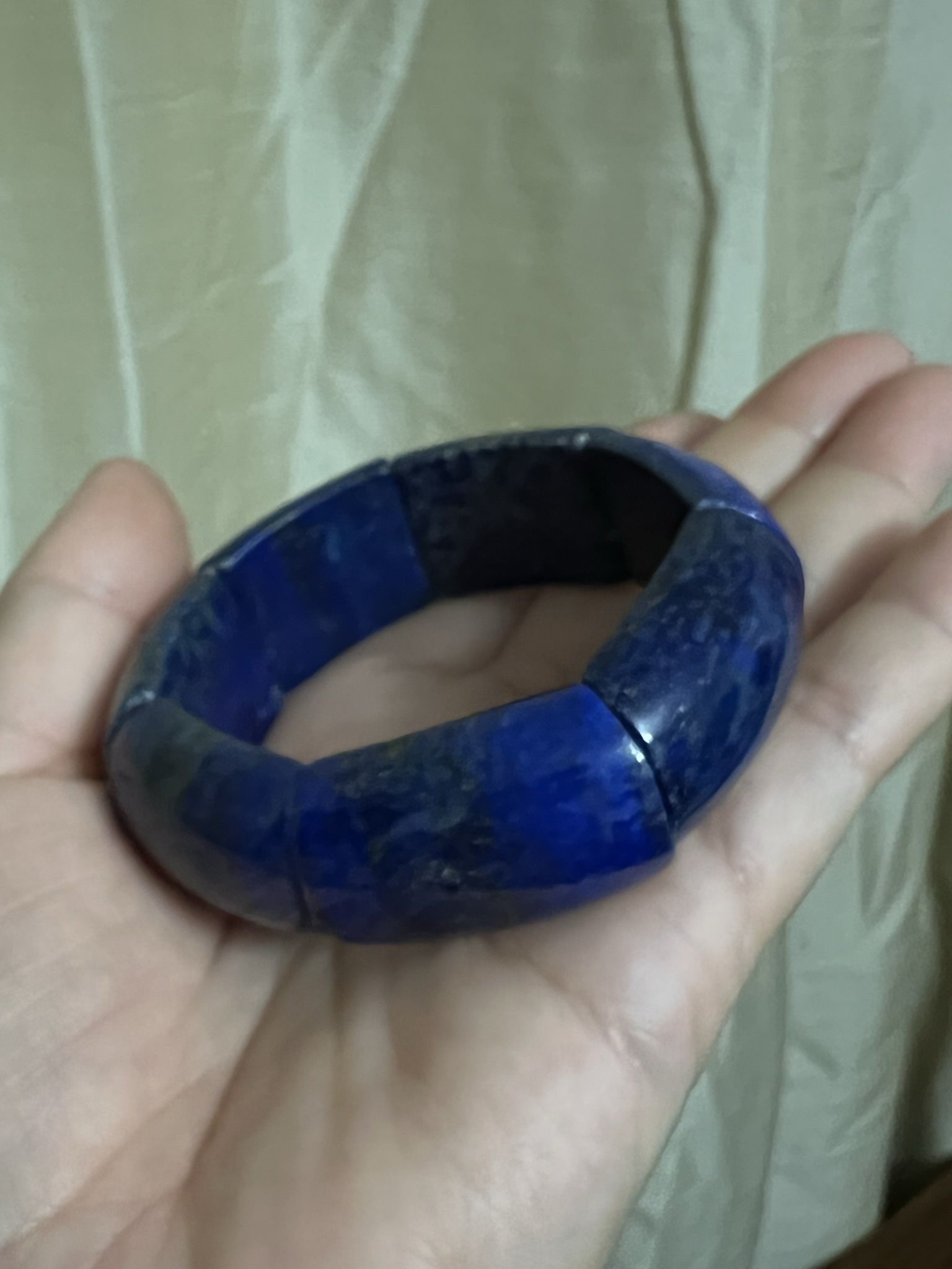Natural lapis lazuli bracelet