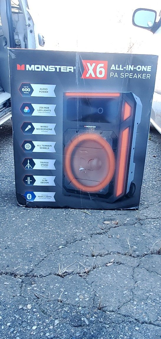Brand-new Monster X6 Bluetooth Party Speaker 15 Inch Sub
