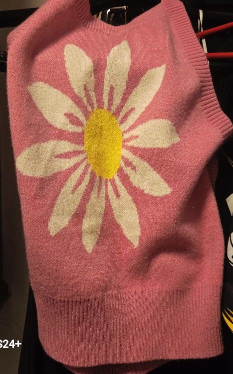New Womens Pink Flower Halter Top