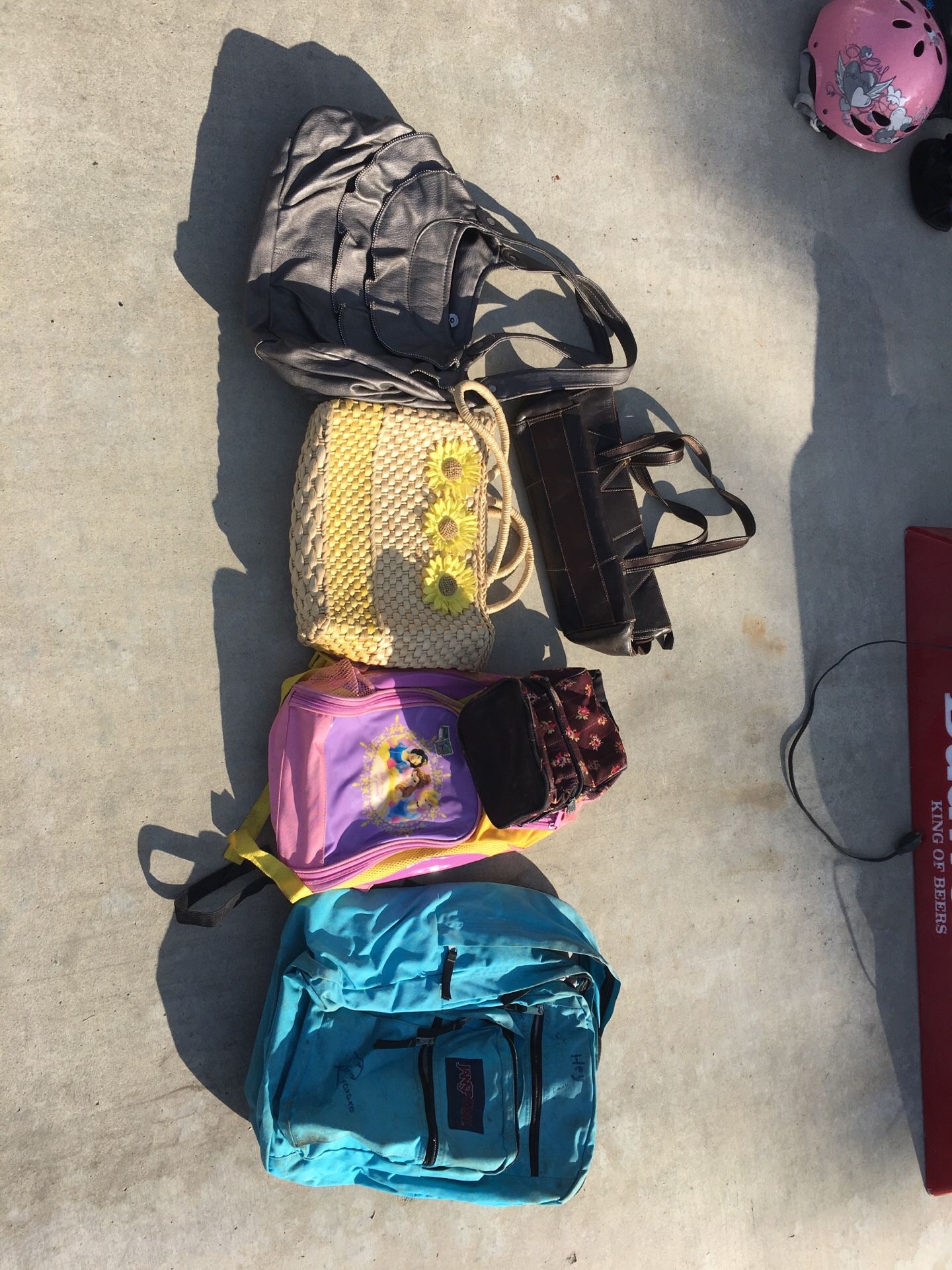 Purses and backpacks