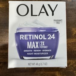 Olay Skin Care Regenerist Retinol 24 MAX Night Face Moisturizer, Anti-Aging Cream, 1.7 oz