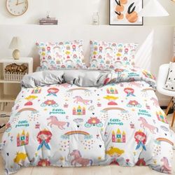 Special Bundle !Twin Bed Sheet/Duvet for boys/girls( Princess )