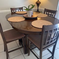 Movings sale !!Wooden dining set with 6 chairs