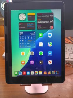 iPad 9th gen (cellular+ wifi) 64gb bundle - pink stand & stitch case included +charging cable