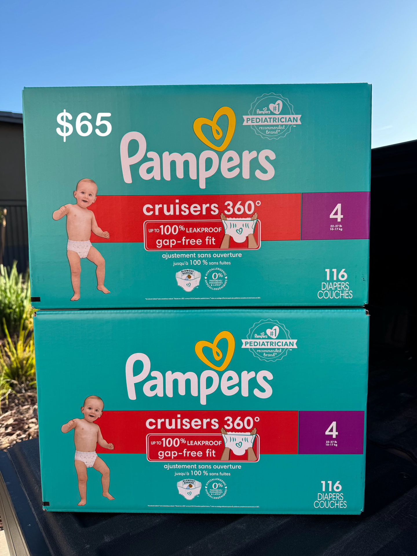 Pampers Cruisers 360 Size 4 (232 Total)