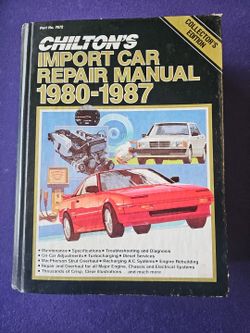 CHILTON'S IMPORT CAR REPAIR MANUAL 1(contact info removed) 1(contact info removed) 1(contact info removed) 1(contact info removed)