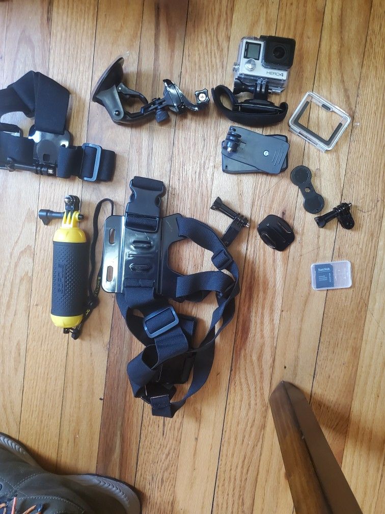 Gopro, Gopro Head Piece ,Chest Piece, Car Mount Water Gopole
