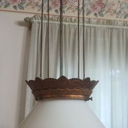 Antique Hanging Kerosene Lamp