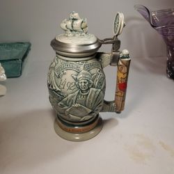 Vintage Christopher Columbus  Beer Stein  500th Aniversary