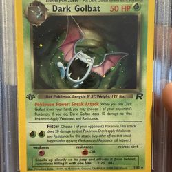 PSA 7 1st Edition Holo Dark Golbat pokemon