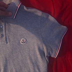 Grey Moncler Polo 