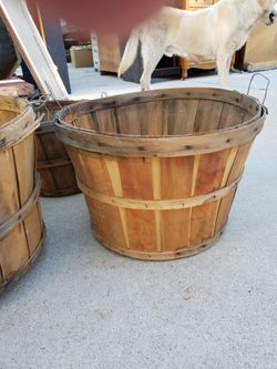 3 Vintage Bushel Baskets
