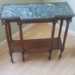19th LOUIS  XVI Two Tier Marble Console Table