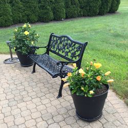 2 Person Wrought Iron Bench