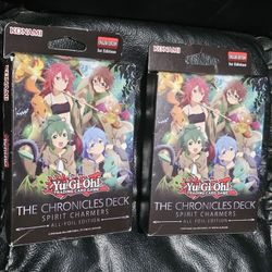 Yugioh The Chronicles Deck: The Fallen & The Virtuous All-Foil 2 Box Lot! NEW SEALED