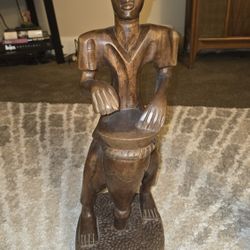 Vintage African Drummer Man