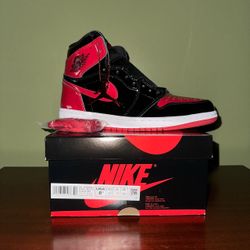Nike Air Jordan Patent Red 1’s  Size 8.5