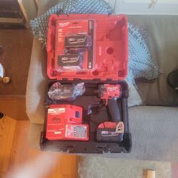 Milwaukee  1/2 Inch Impact And Two Extra Batteries Brand New In The Box