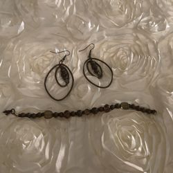 earrings and bracelets