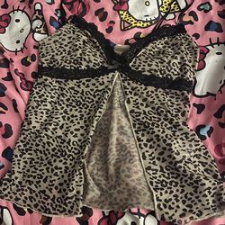 Cheetah print top small