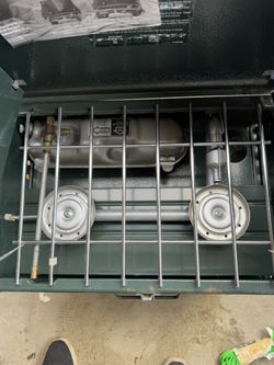 RARE!!! Vintage Coleman 424 Dual Fuel Camp Stove 2 Burner Camping Hunting