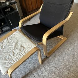 Ikea Chair and Ottoman