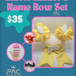 Ruffle Socks And Name Bow
