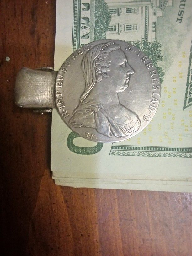 Silver Money Clip Made From 1780 Coin All Silver