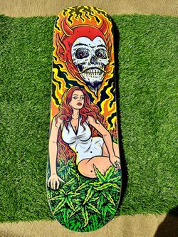 StrangeLove Skateboards 420 Sativa Princess 8.25 Skateboard Deck
