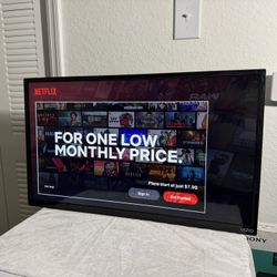 Tv 32 inch Vizio works great on Netflix only no other apps
