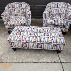 Sofa Chairs And Ottoman 