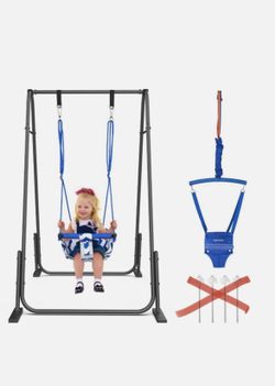 2 in 1 Portable Baby Jumper Swing