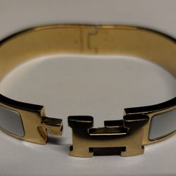 Hermes Clic H Enamel Bracelet