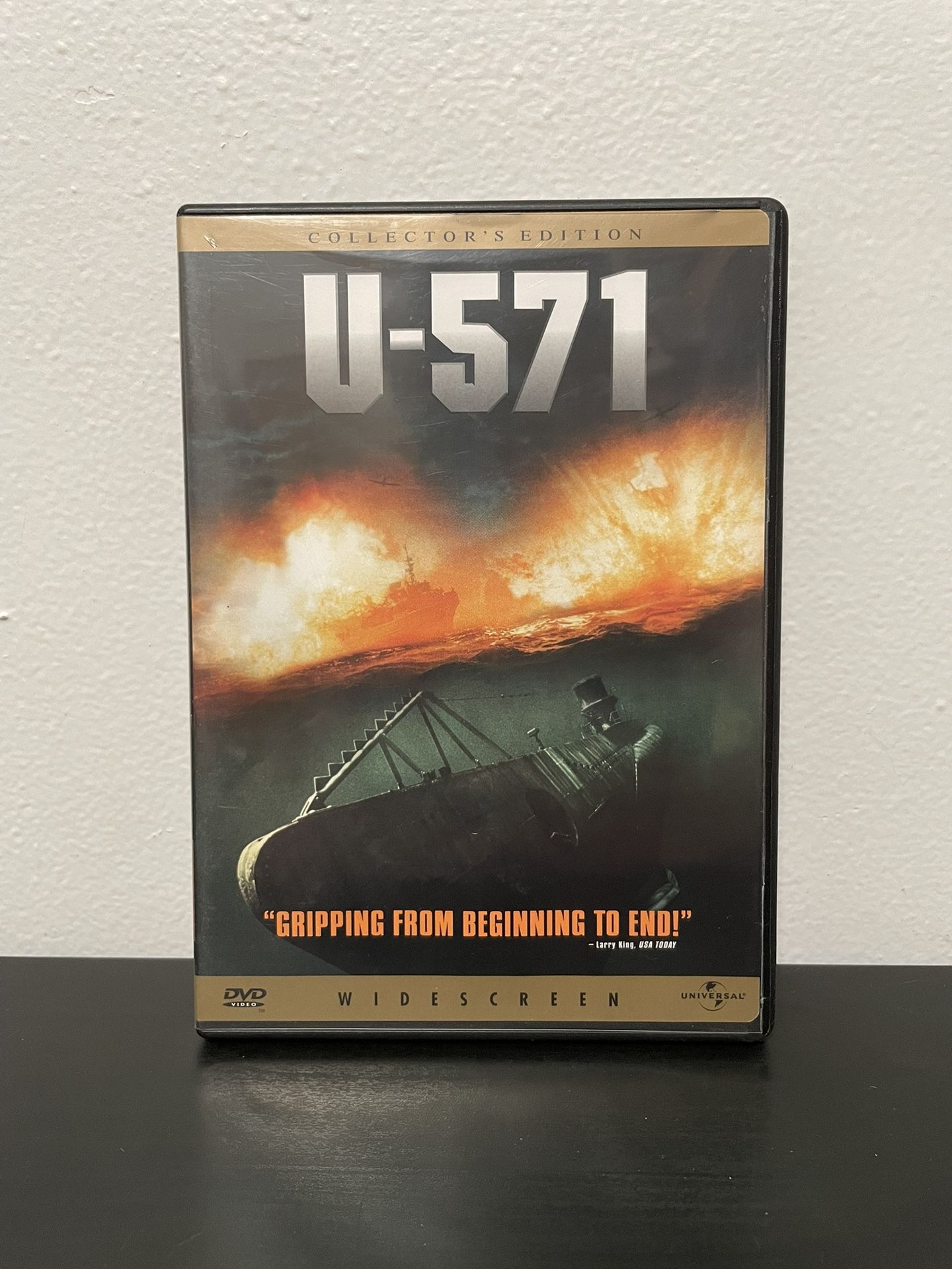 U-571 DVD Collector’s Edition Widescreen Movie WWII US Navy War Bon Jovi 2000