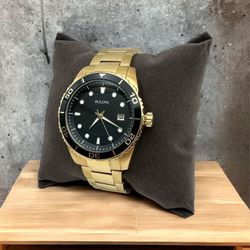 Bulova Marine 98B375 – Gold Tone