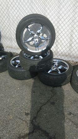 Set of 18" bmw wheels