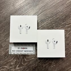 Apple AirPods 4 Bluetooth Headphones New - Only $1 Today Pay The Rest Later! 
