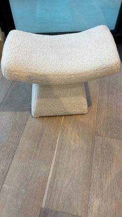 Boucle foot stool - Ocean Beach $25
