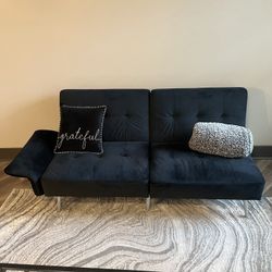 Futon- Black sofa 