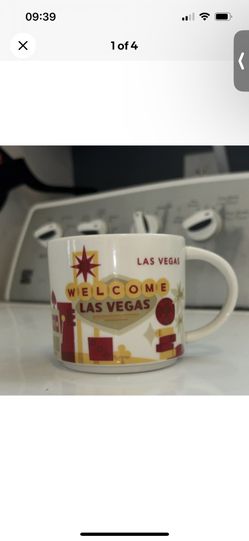 Starbucks You Are Here Collection Las Vegas Mug 2015 Red Interior Coffee Tea