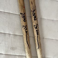 Drum Sticks Signed By JOHN STAMOS