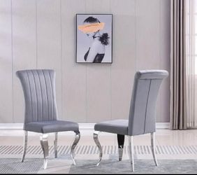 Modern and luxury Velvet Dining Chairs Set of 2