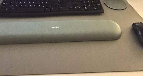 Keyboard Wrist Rest + Matching Coaster – Desk Set