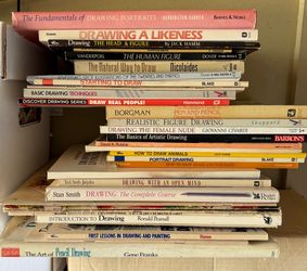 Over 30 art books how to draw drawing portraits figure drawing lessons, painting, pencil, basic techniques