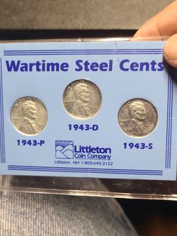 War Steel Cents 1943 Steel Pennies penny