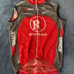 Never used Nike Radio Shack Cycling Vest Men’s Small Trek Lance Armstrong Y2k Zip. 