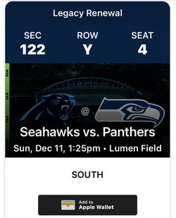 Seahawks VS Panthers Thumbnail