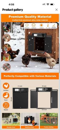 Automatic Chicken Coop Door Solar Power