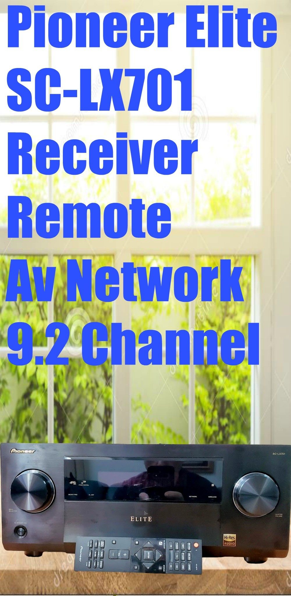 Pioneer Elite SC-LX701 AV Network Receiver & Original Remote 9.2 Channel Suround Sound Wireless